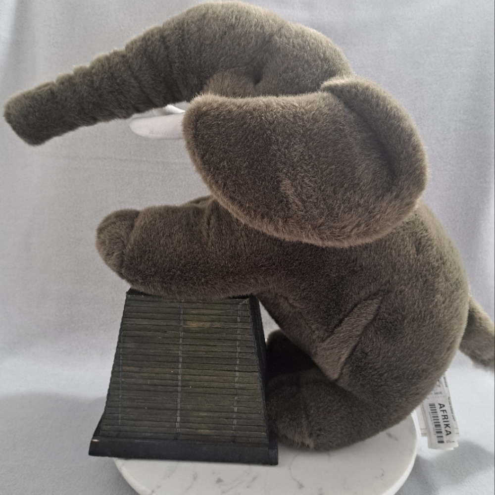 Ikea Soft Plush Toy Big Elephant 18 x 11 x 7.5 in MINT CONDITION